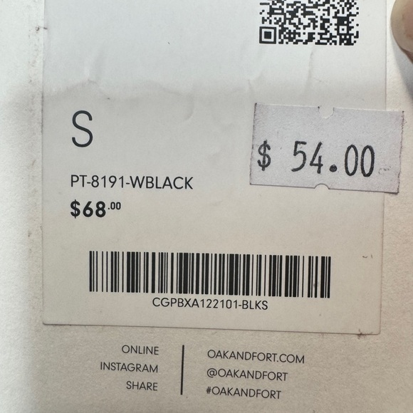 OAK + FORT Wide Leg Pants Black - Picture 9 of 11